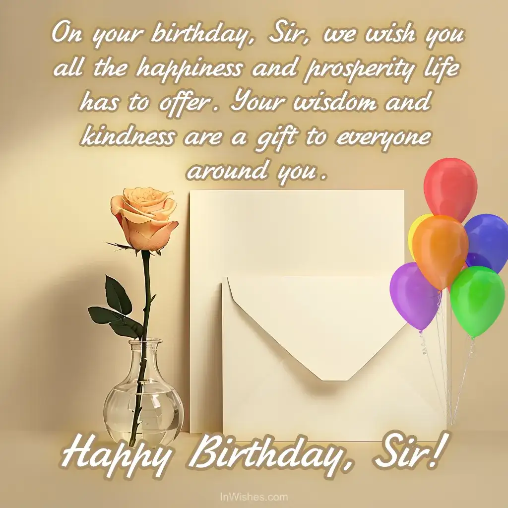 Birthday wishes for a wise and kind mentor