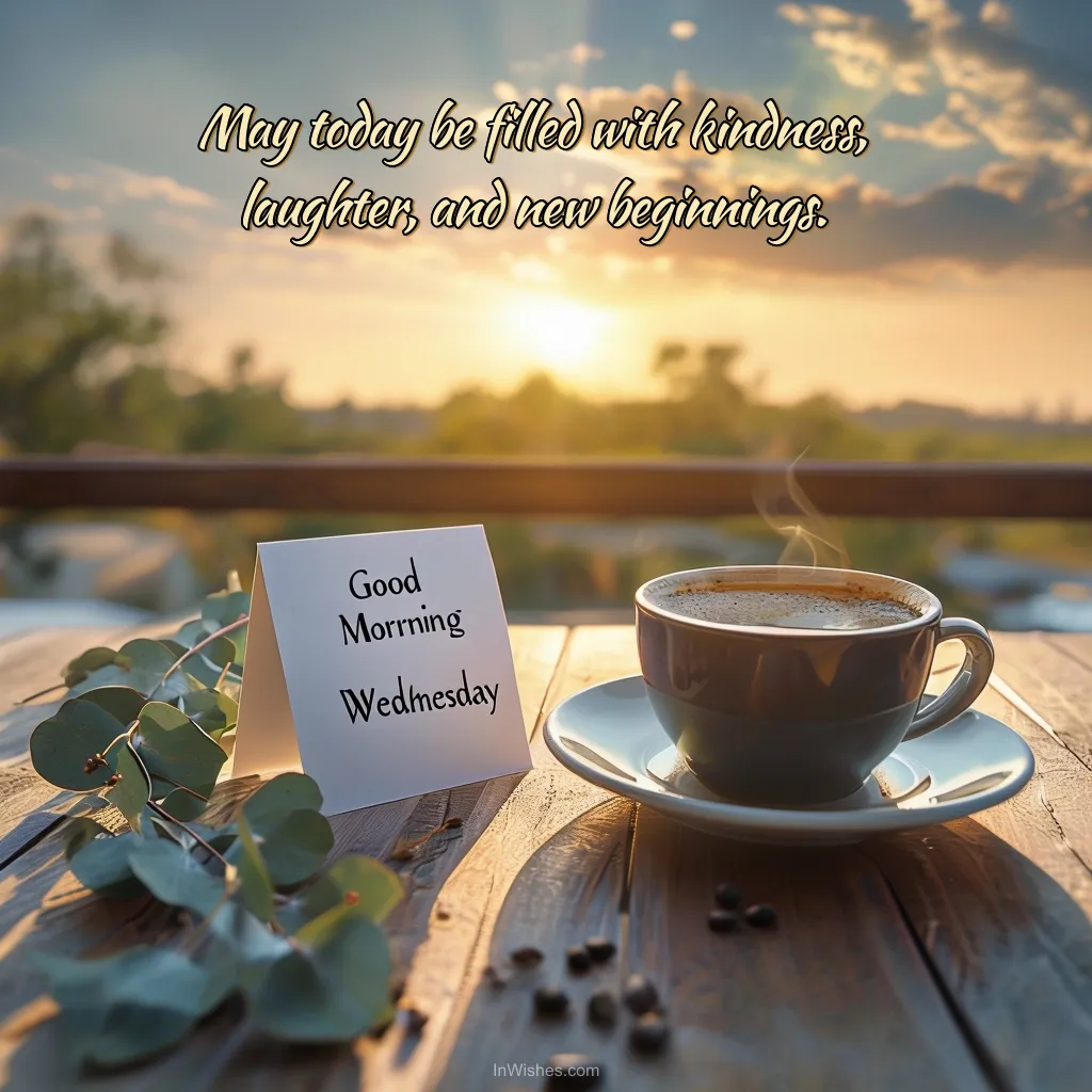 Good Morning, Wednesday! Kindness and New Beginnings