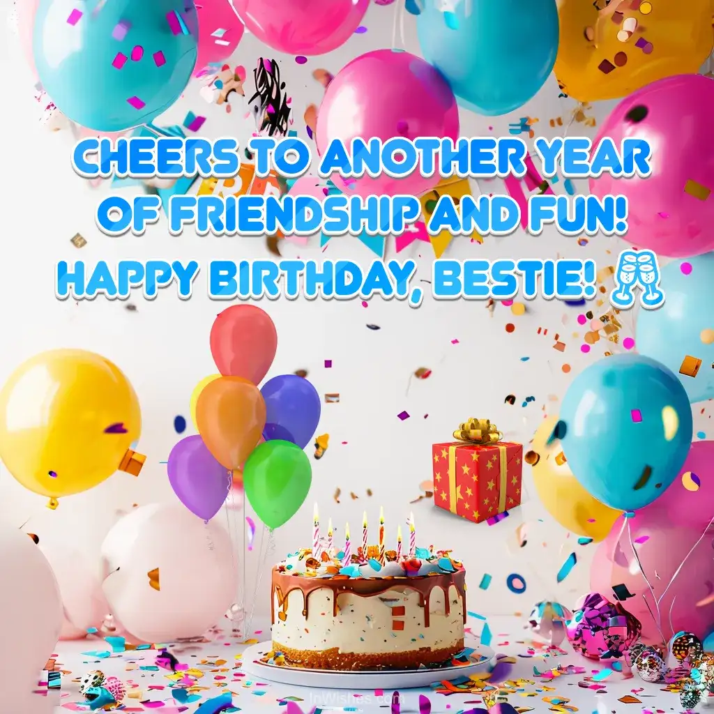 Happy Birthday, bestie β hereβs to more unforgettable memories