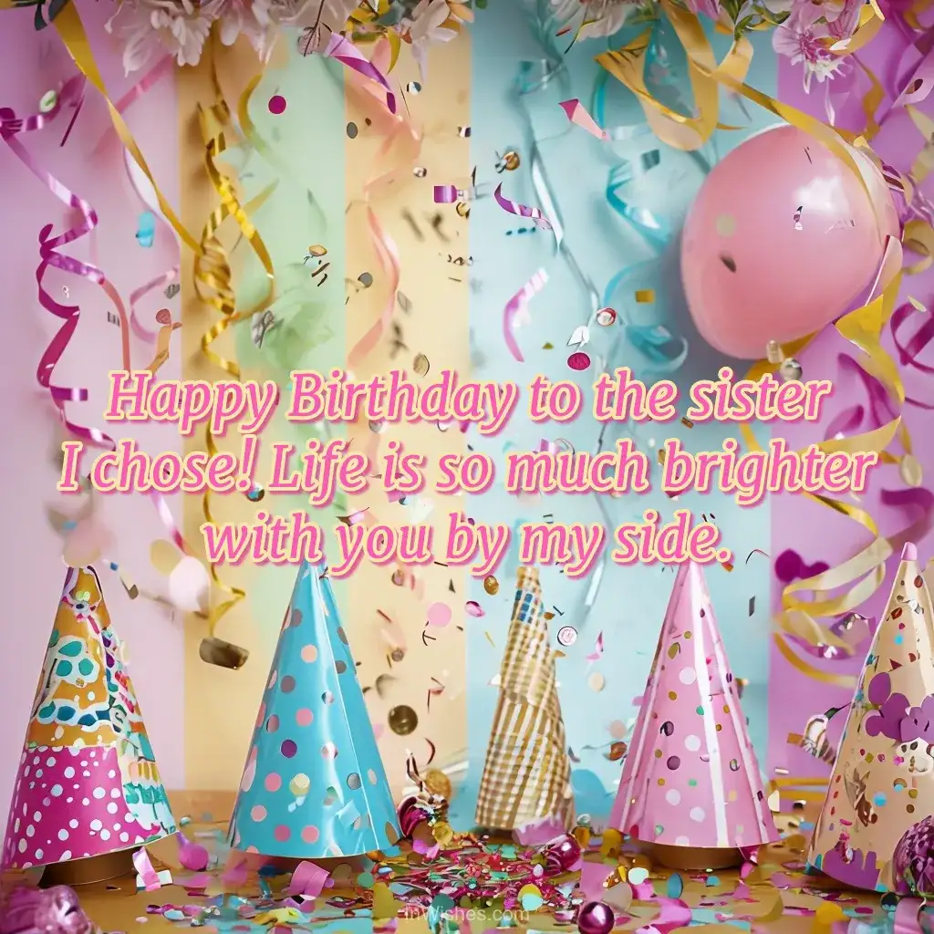 Happy Birthday, my chosen sister β you light up my life