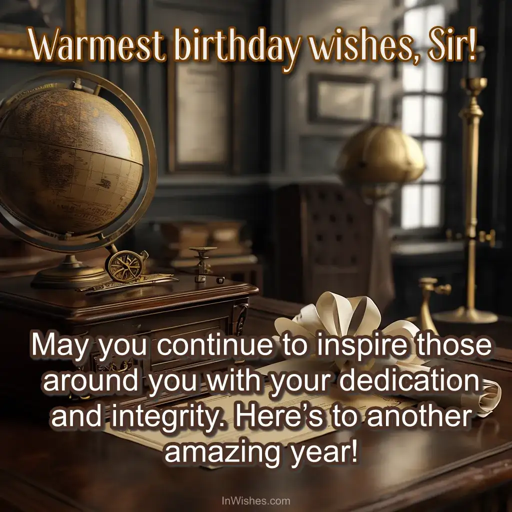 Inspiring birthday wishes for a leader with integrity