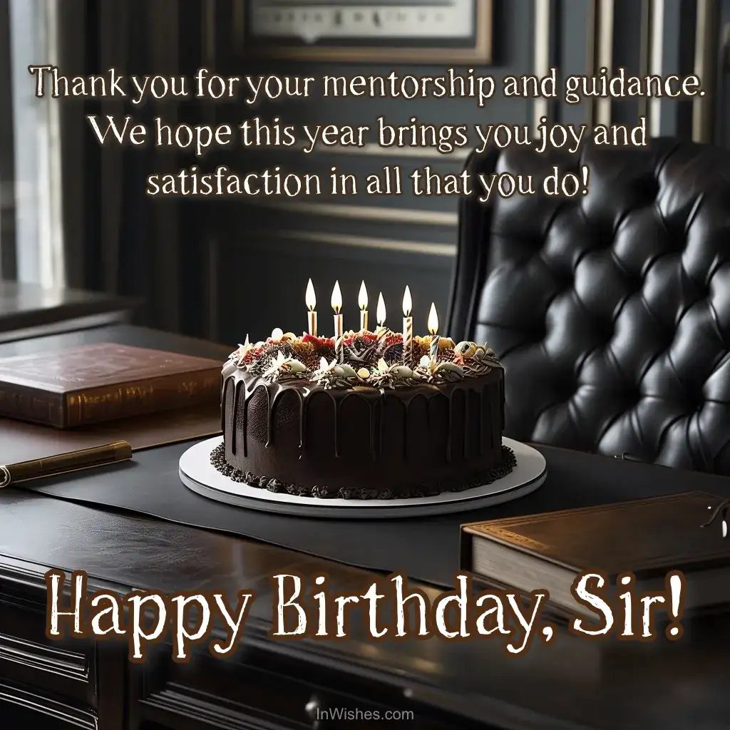 Mentorship birthday wishes for a respected guide